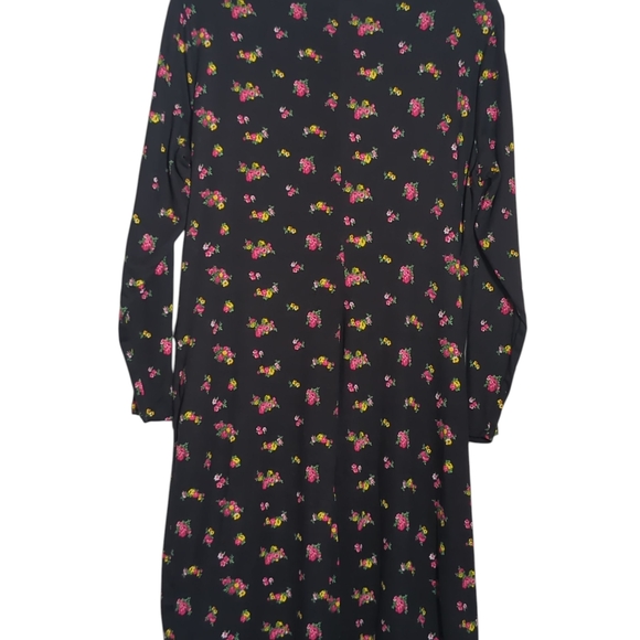 Socialite Black Dress with Pink Floral Pattern - Picture 4 of 4
